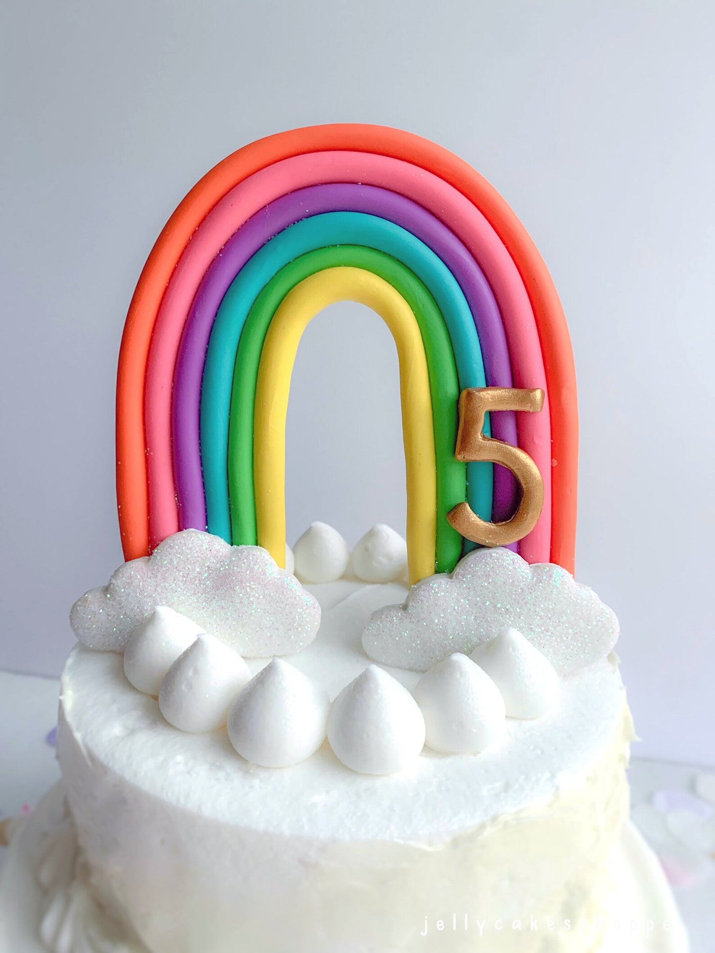 Rainbow Birthday Cake Topper