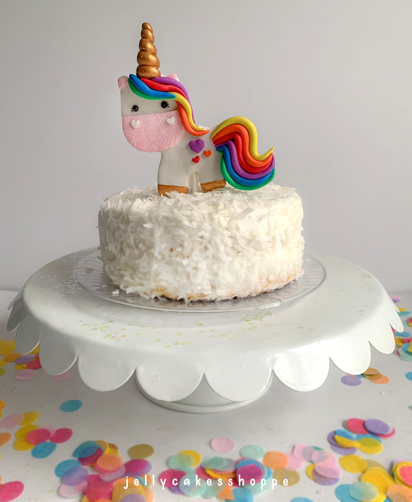 Rainbow Unicorn Birthday Cake Decorations