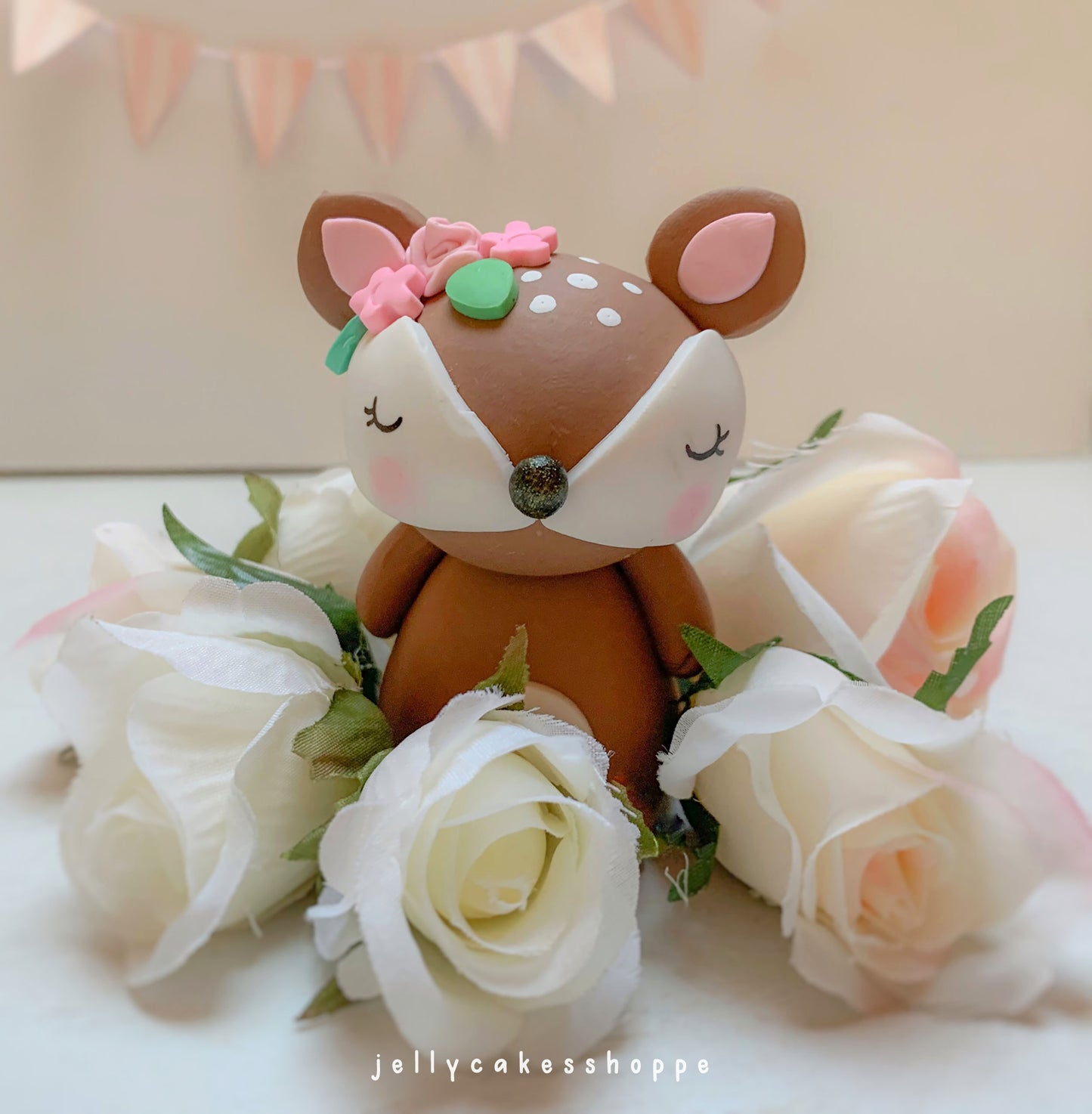 Woodland Deer Cake Topper for Baby Showers and Birthdays