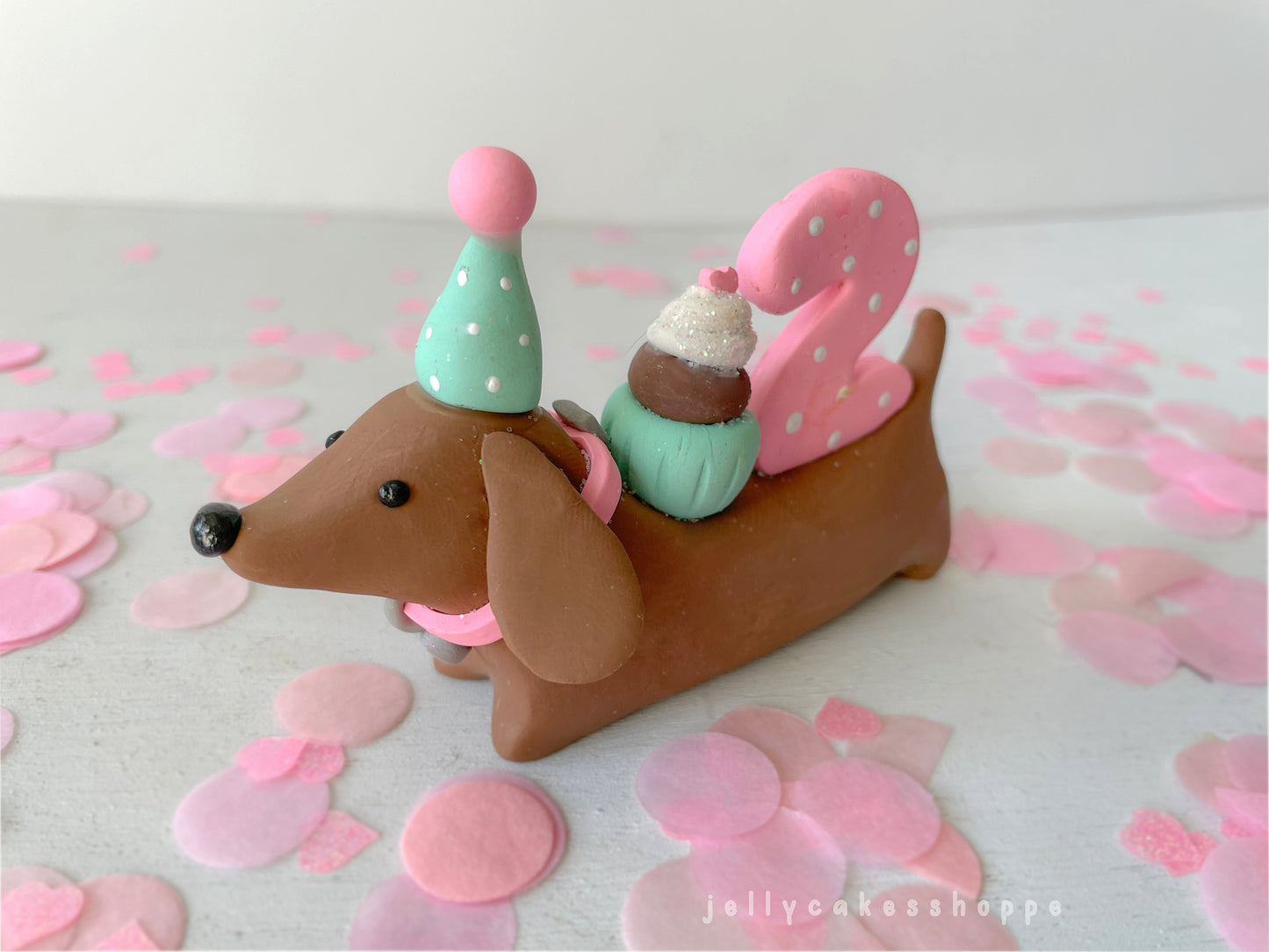 Dachshund Cake Topper, A Weenie Bit Older Birthday Party