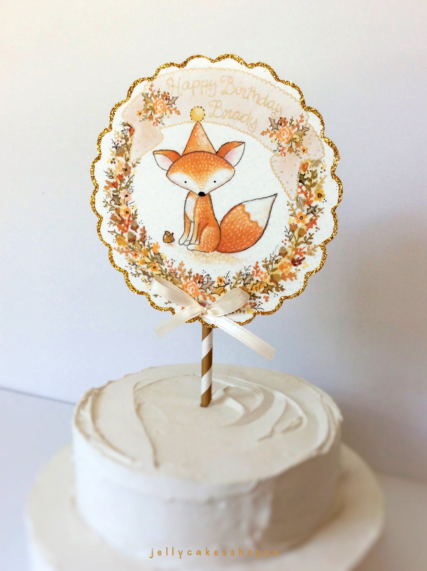 Fall Woodland Cake Decorations