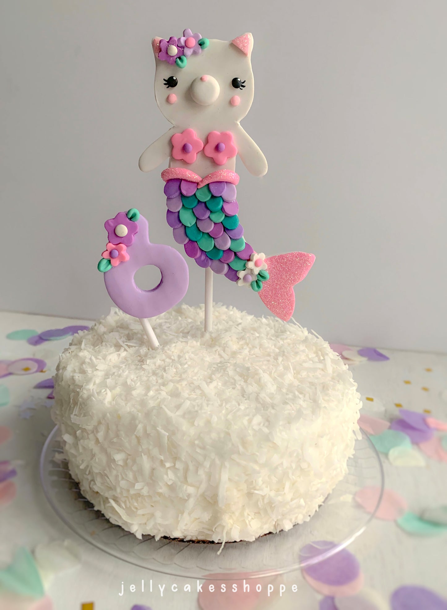 Mermaid Kitty Cake Topper