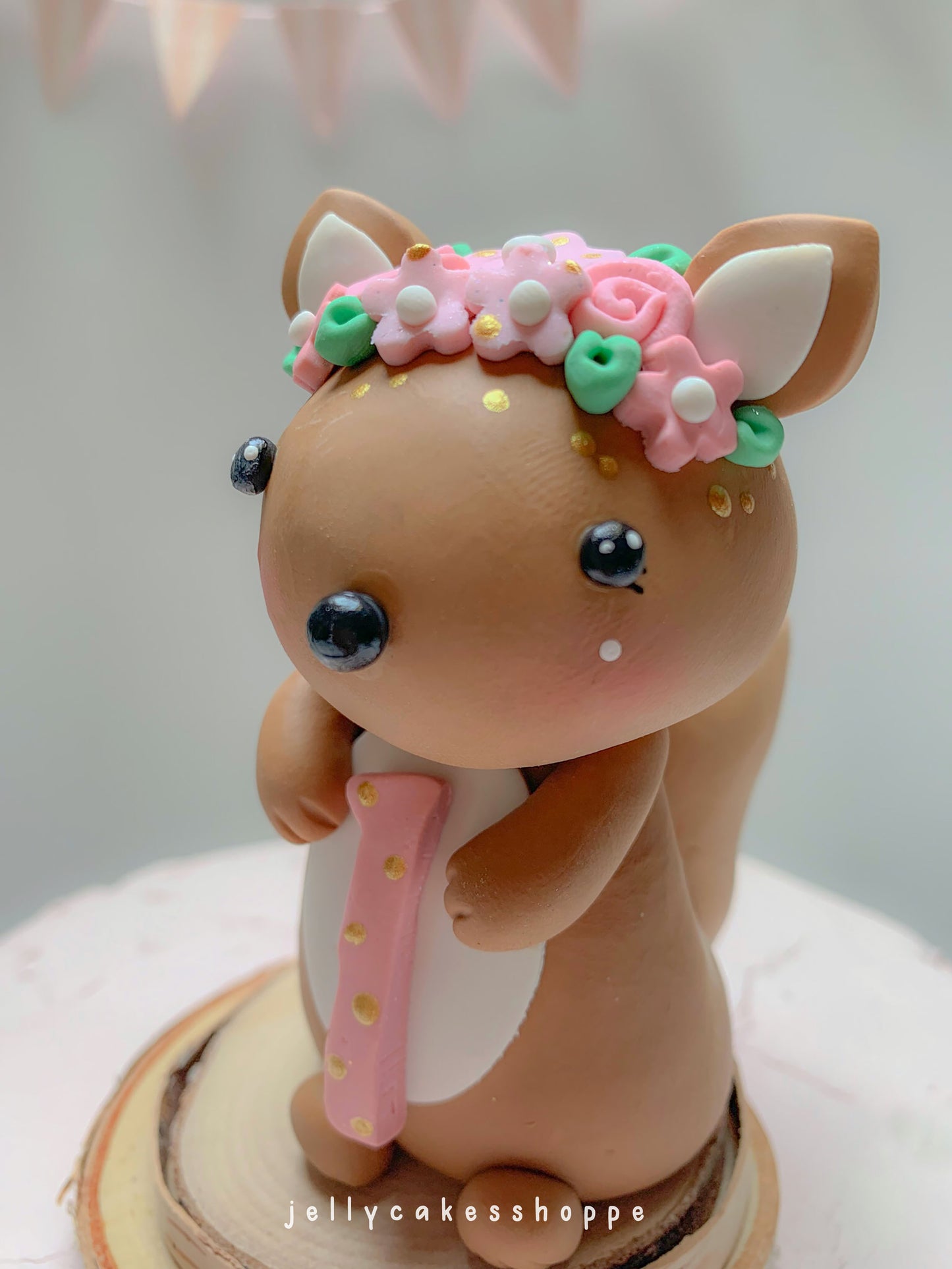 Squirrel Cake Topper for Baby's 1st