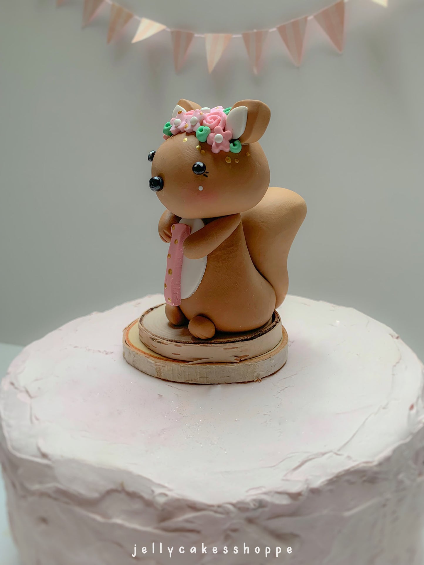 Squirrel Cake Topper for Baby's 1st