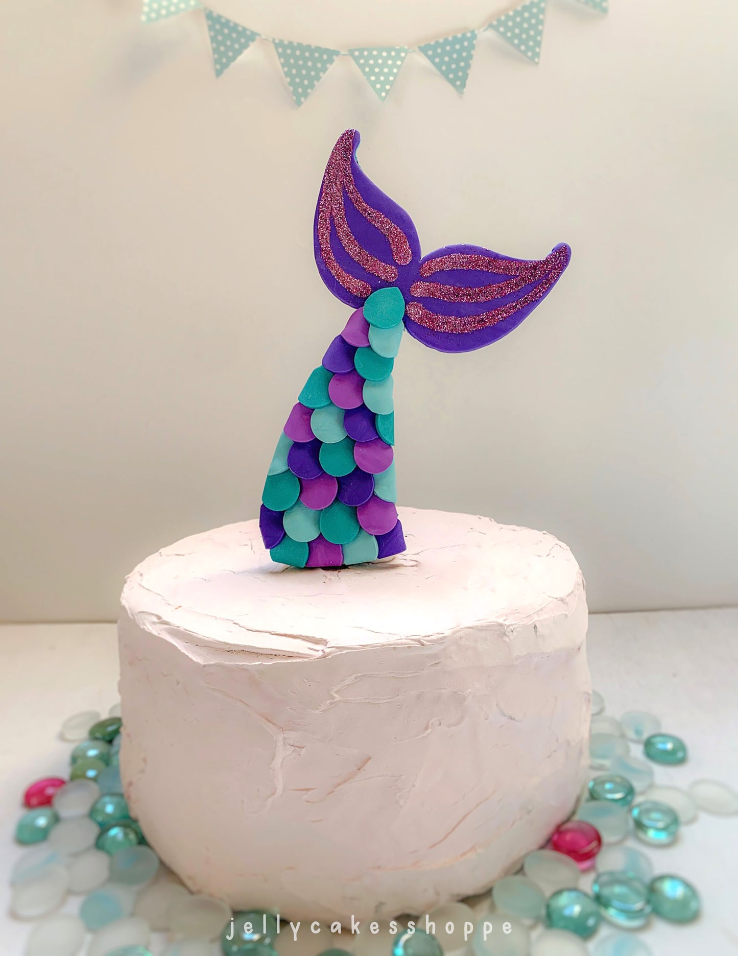 Mermaid Tail Cake Topper
