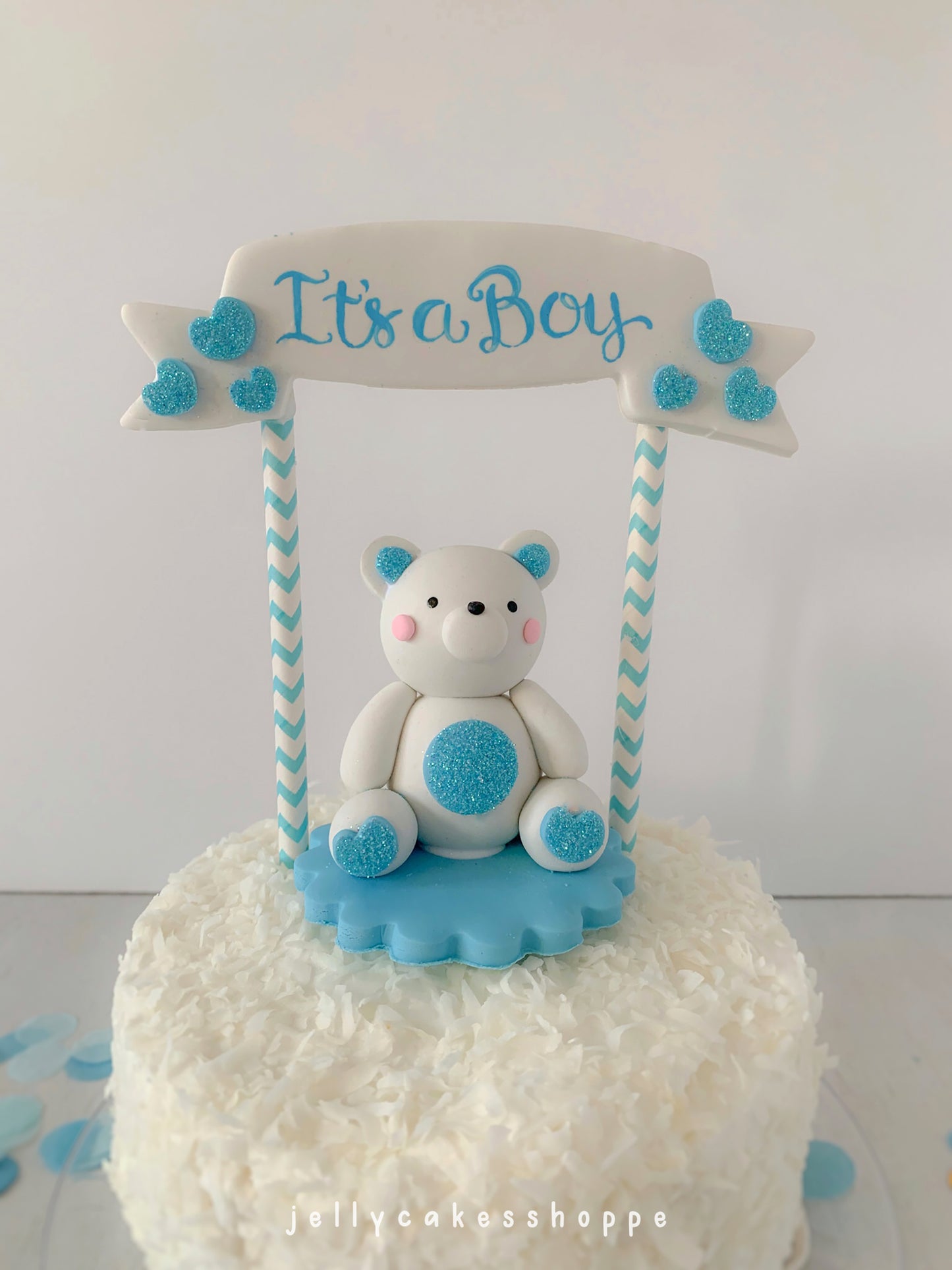 Baby Bear Cake Topper for Boy