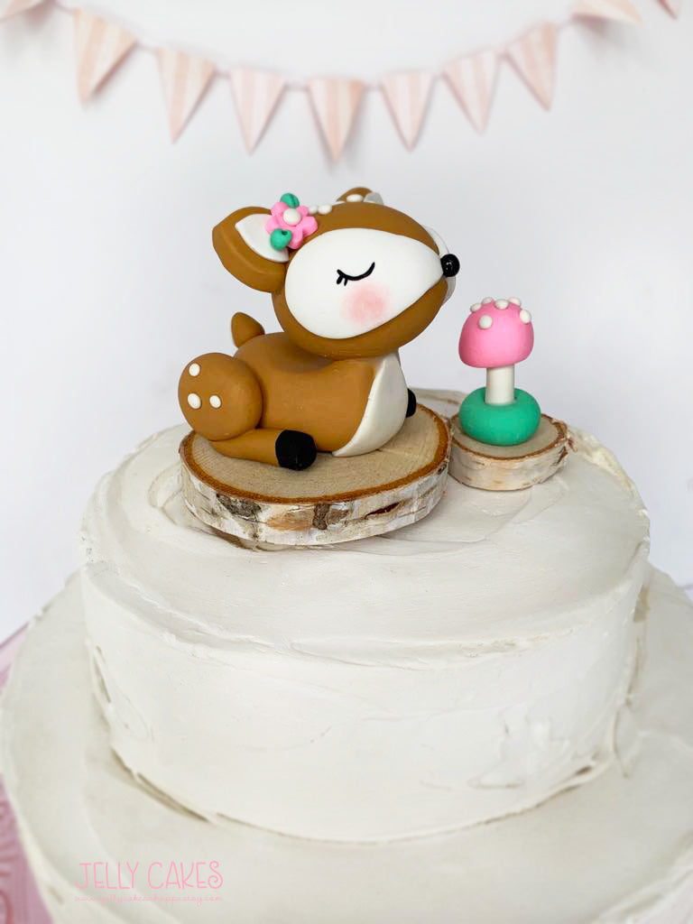 Baby Deer Cake Topper for Baby Showers and Birthdays