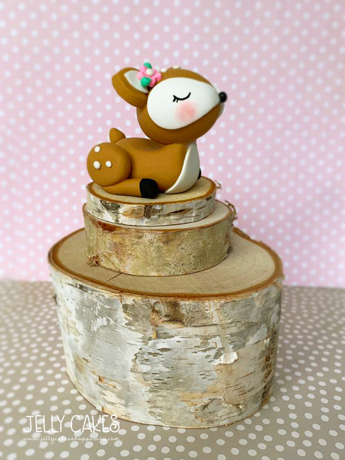 Baby Deer Cake Topper for Baby Showers and Birthdays