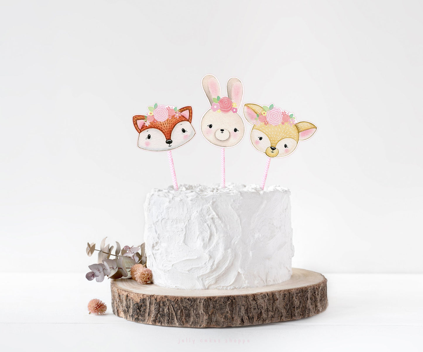 Woodland Animals Cake Topper