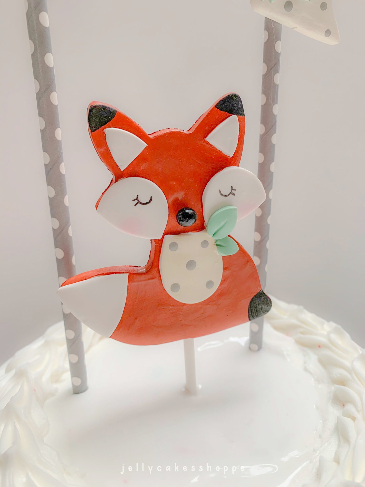 Woodland Fox 1st Birthday Cake Topper for Boy