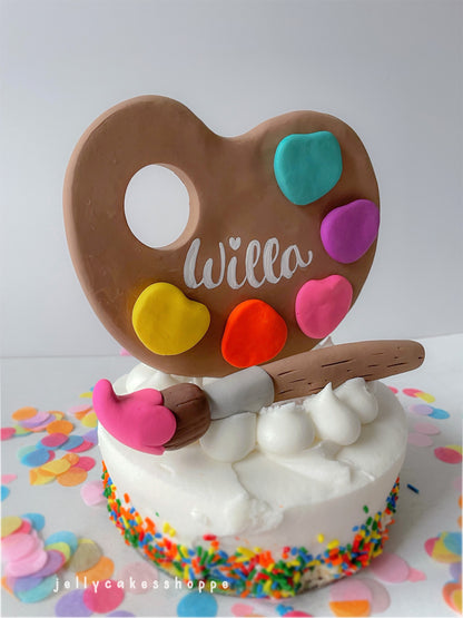Artist Birthday Party Cake Topper