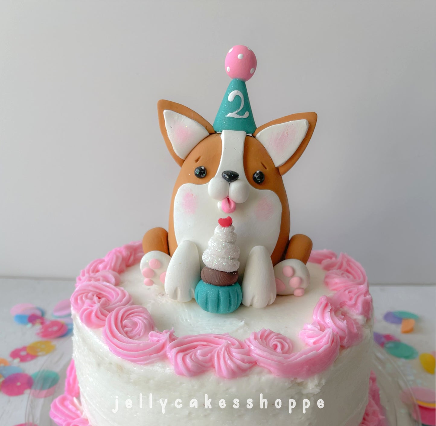 Corgi Cake Topper