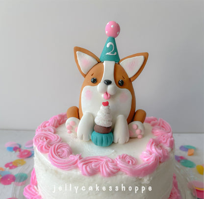 Corgi Cake Topper