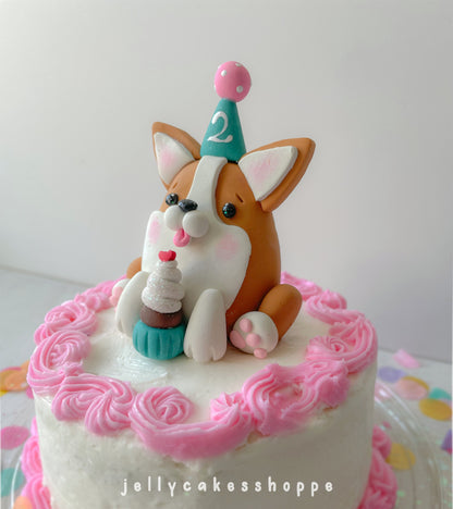 Corgi Cake Topper