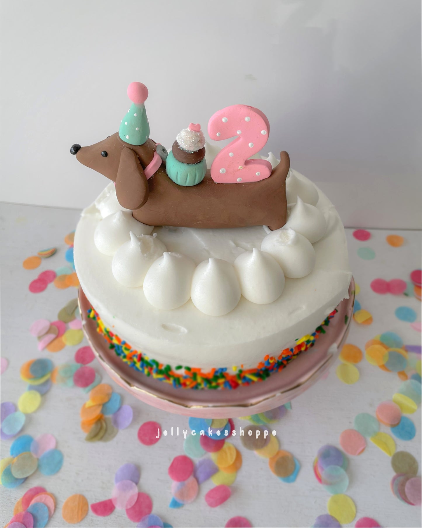 Dachshund Cake Topper, A Weenie Bit Older Birthday Party