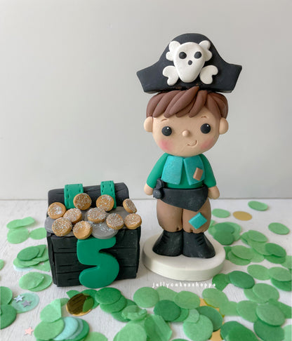 Pirate Ship Cake Topper Set