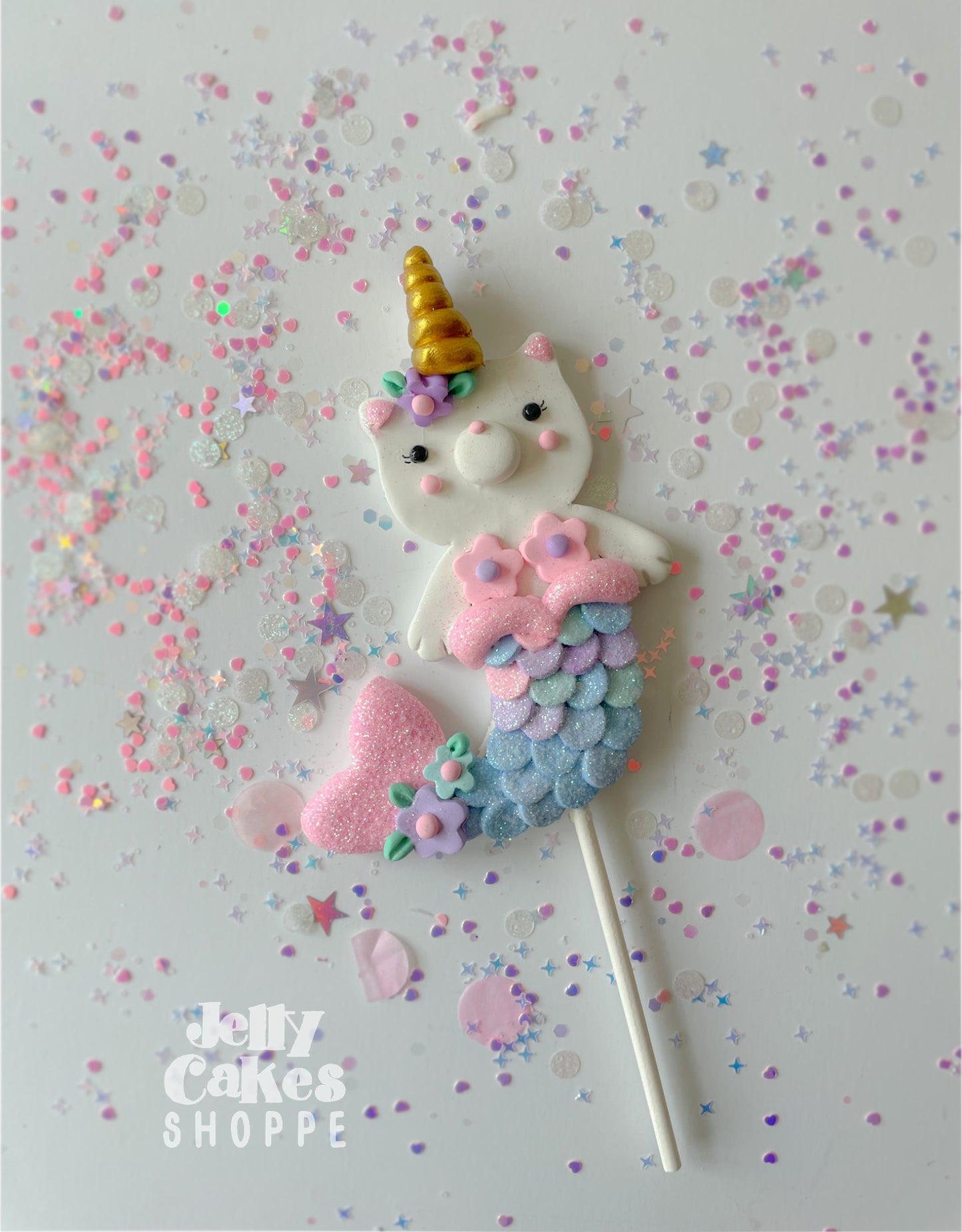 Kittycorn Mermaid Cake Topper