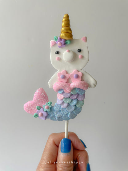 Kittycorn Mermaid Cake Topper