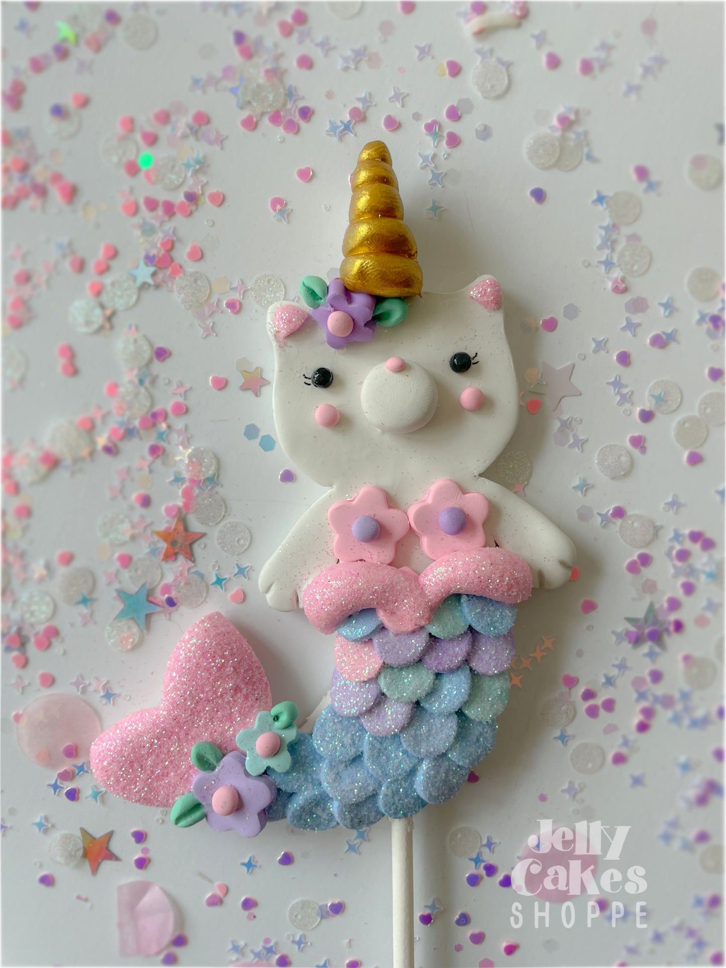Kittycorn Mermaid Cake Topper