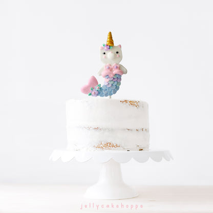 Kittycorn Mermaid Cake Topper