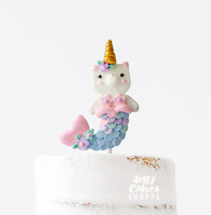 Kittycorn Mermaid Cake Topper