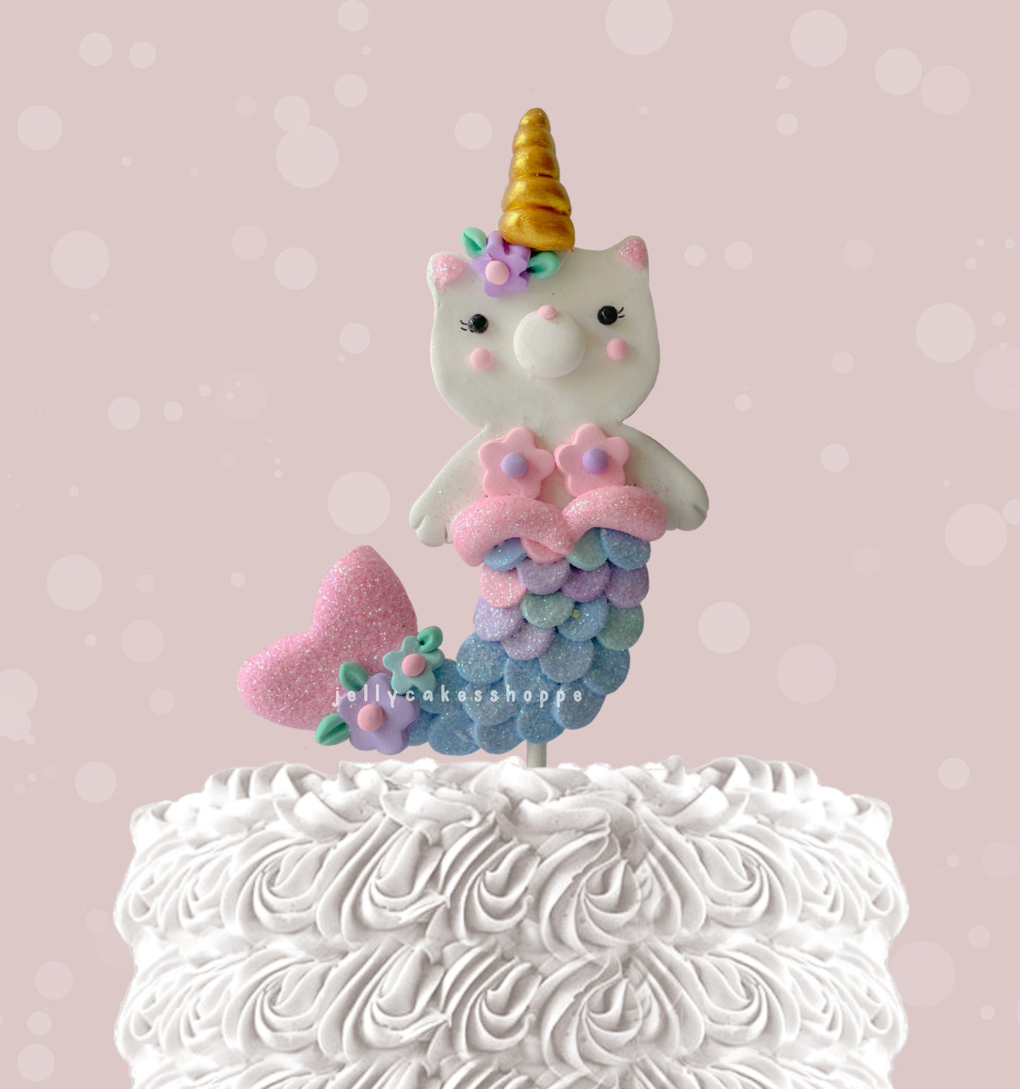 Kittycorn Mermaid Cake Topper