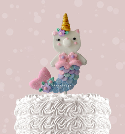 Kittycorn Mermaid Cake Topper