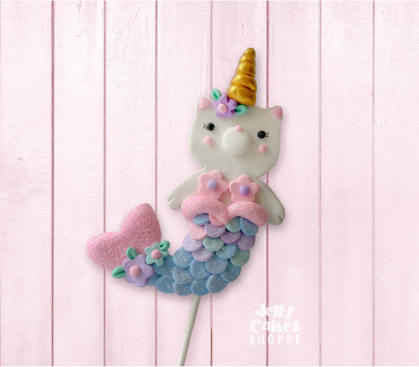 Kittycorn Mermaid Cake Topper