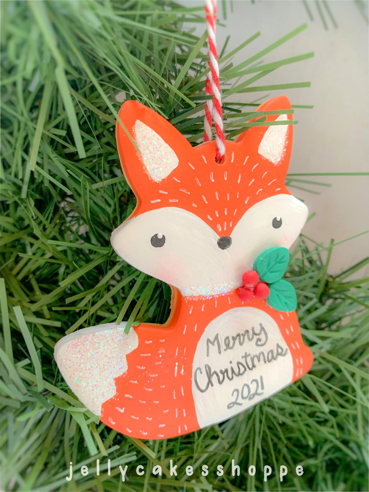 Personalized Fox Ornament for Boy