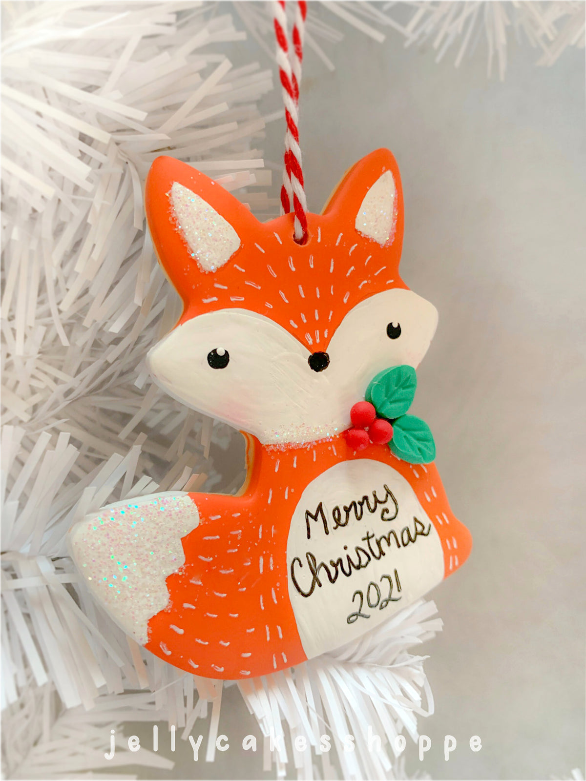 Personalized Fox Ornament for Boy