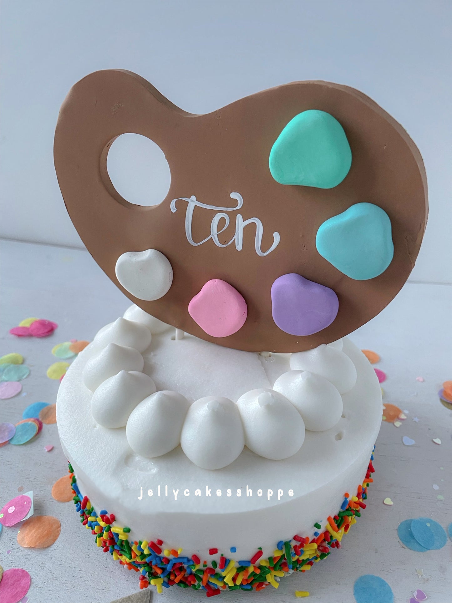 Artist Birthday Party Cake Topper