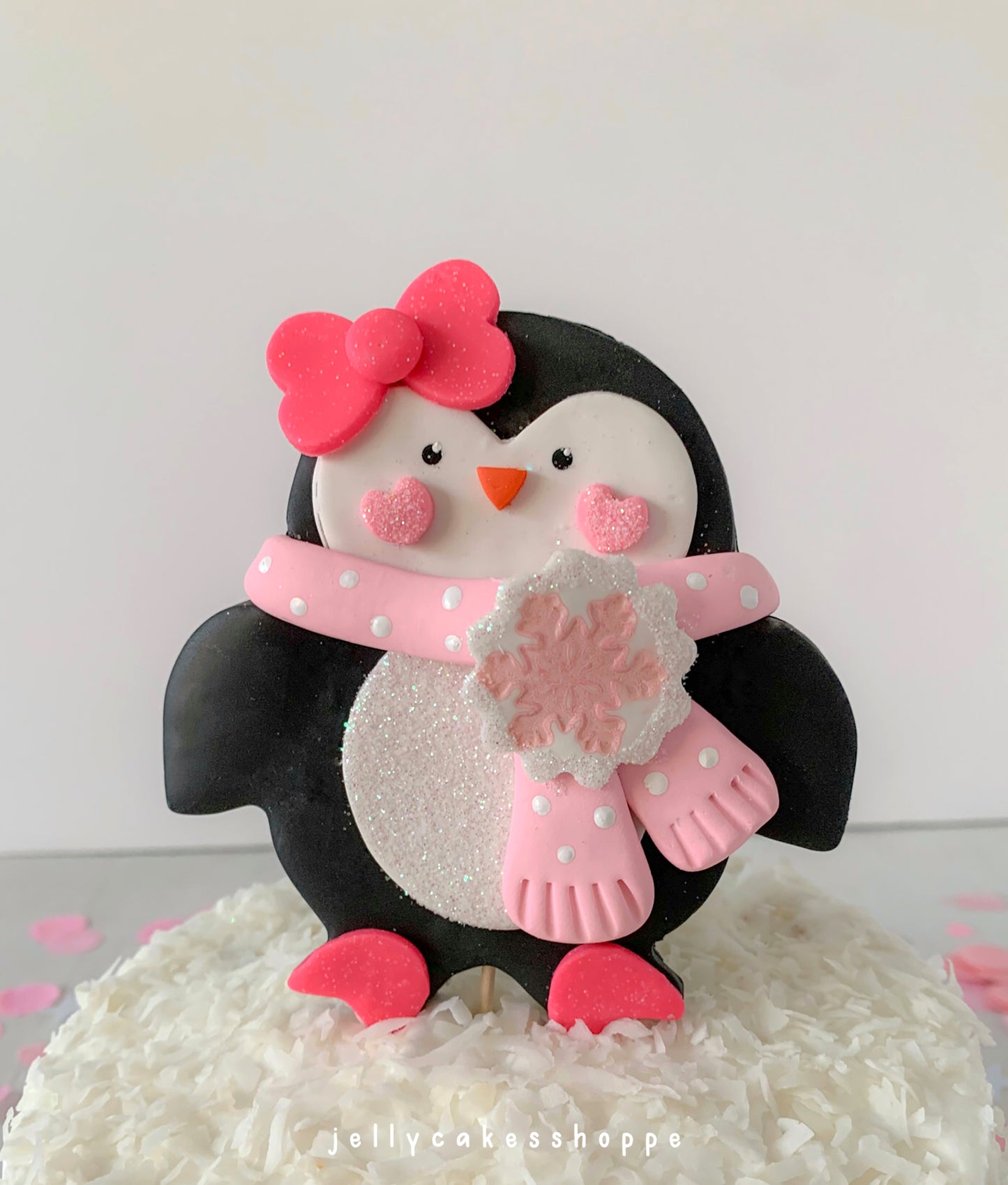 Penguin Birthday Cake Topper for Girl