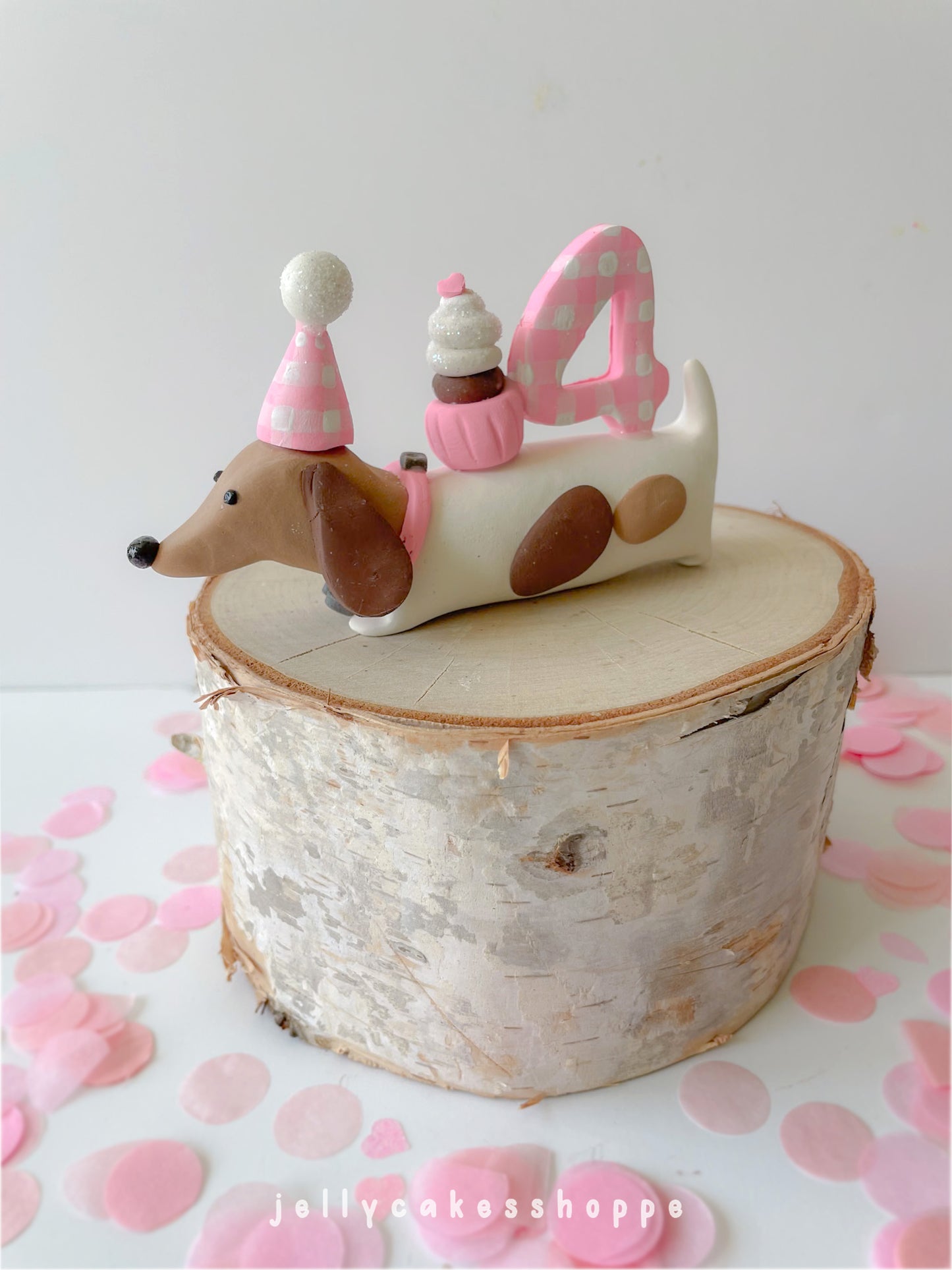Dachshund Cake Topper, A Weenie Bit Older Birthday Party