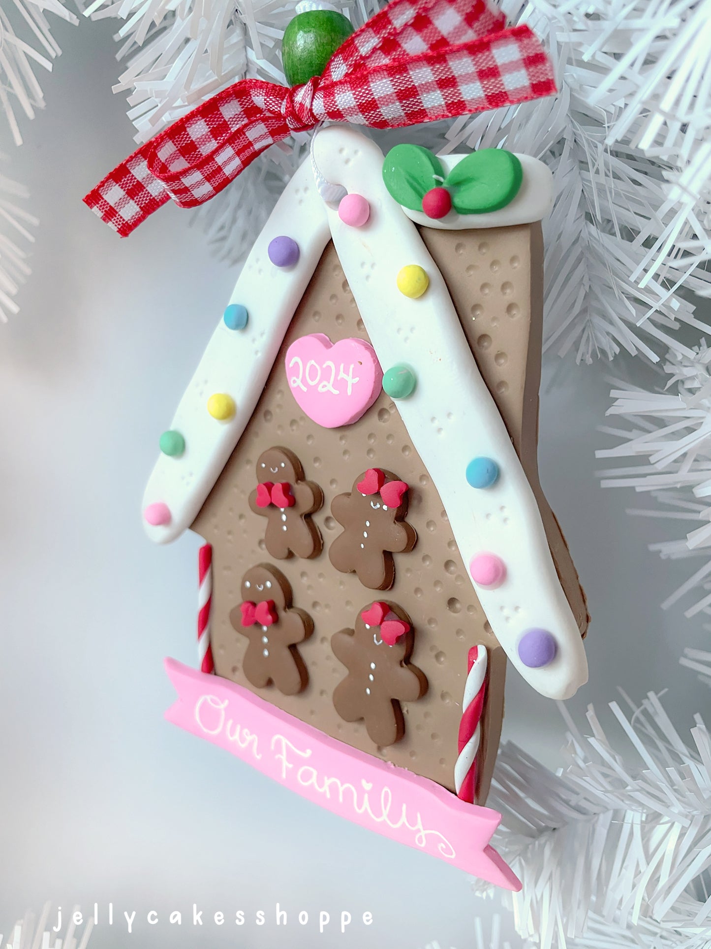 Personalized Gingerbread Family Christmas Ornament