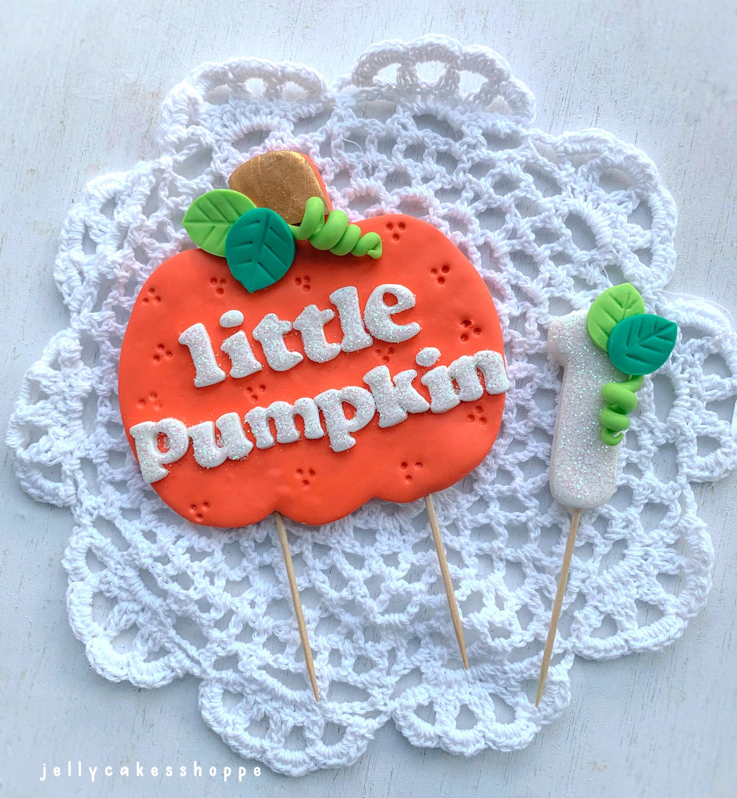 Little Pumpkin Cake Topper