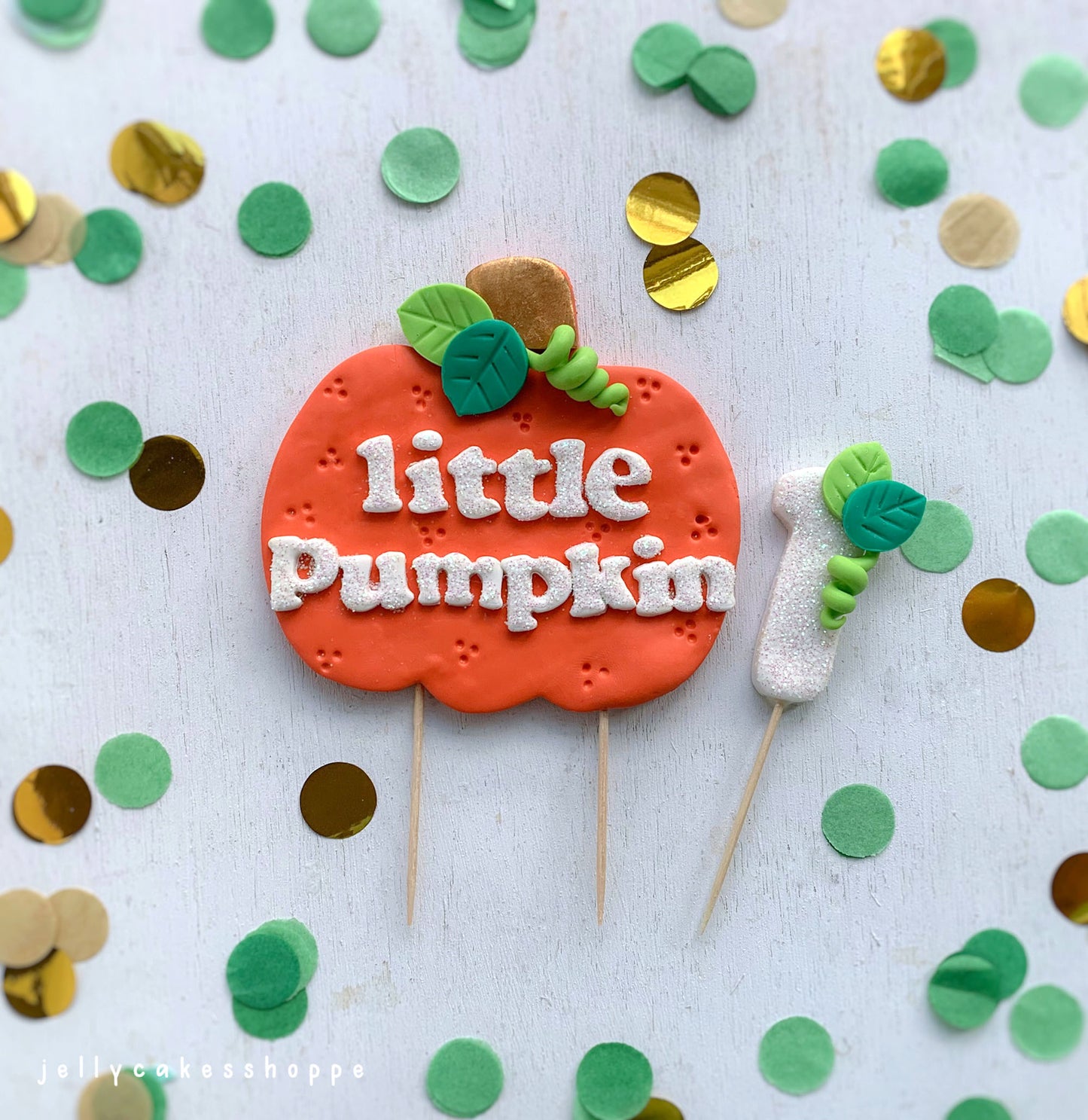 Little Pumpkin Cake Topper