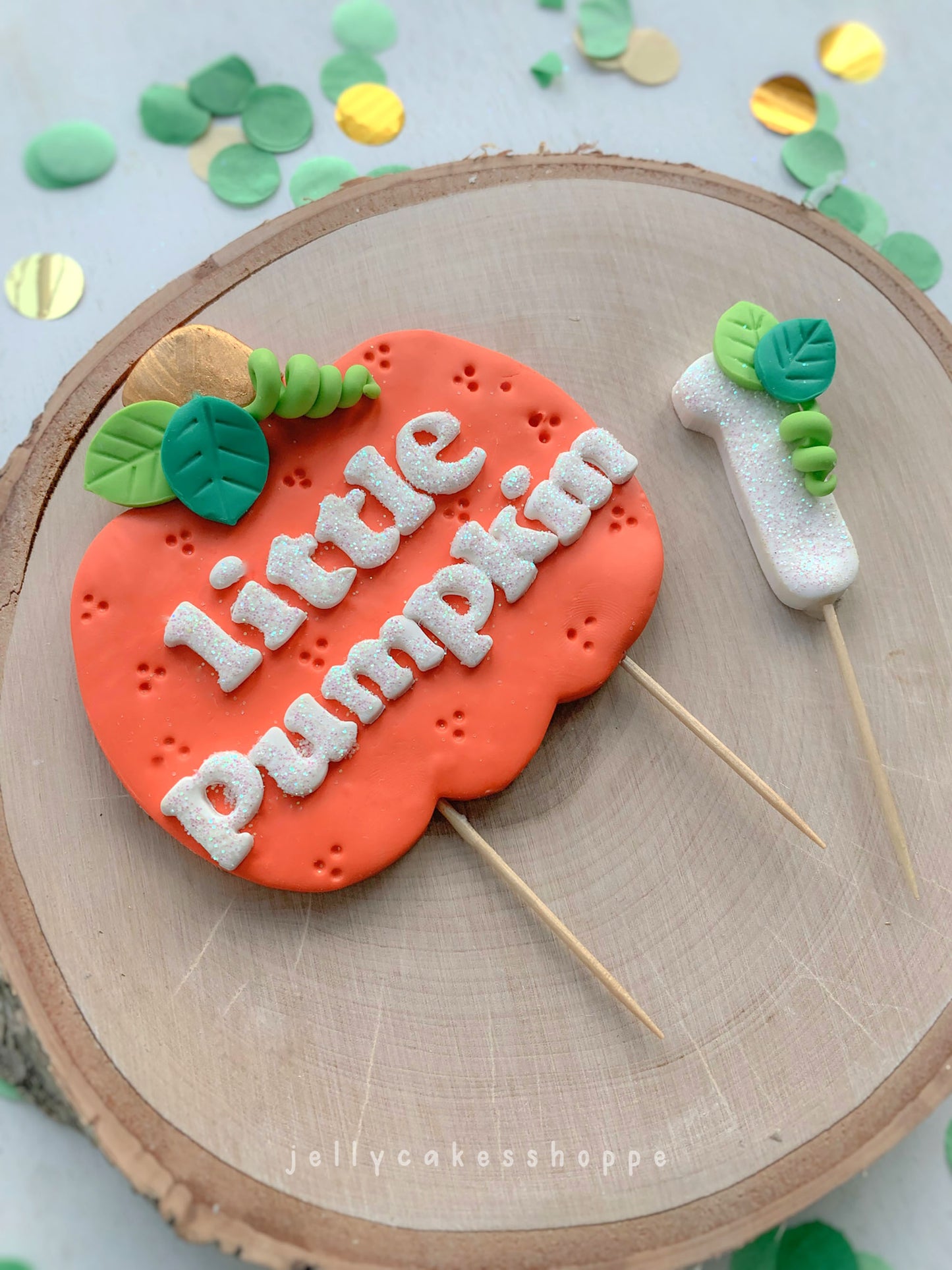 Little Pumpkin Cake Topper