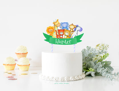 Safari Animals Cake Topper