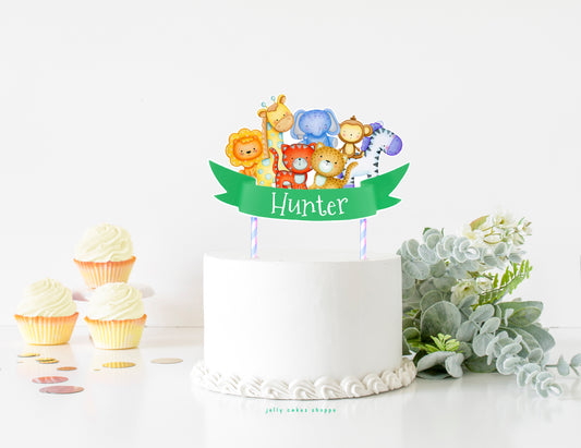 Safari Animals Cake Topper