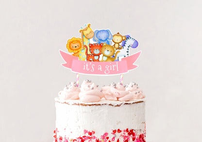 Safari Animals Cake Topper