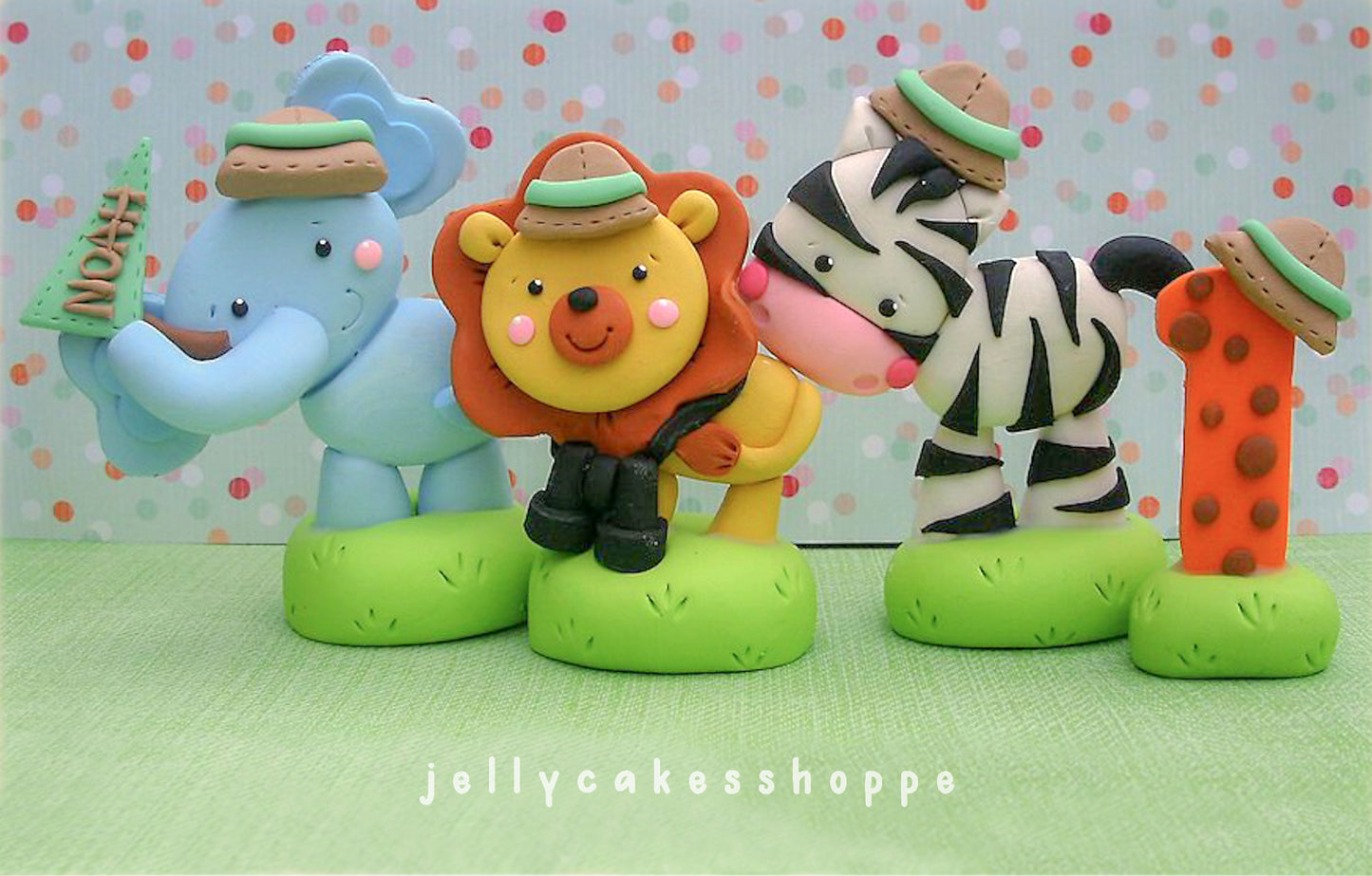Safari Animals Cake Toppers