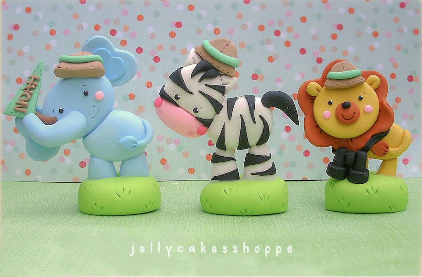 Safari Animals Cake Toppers