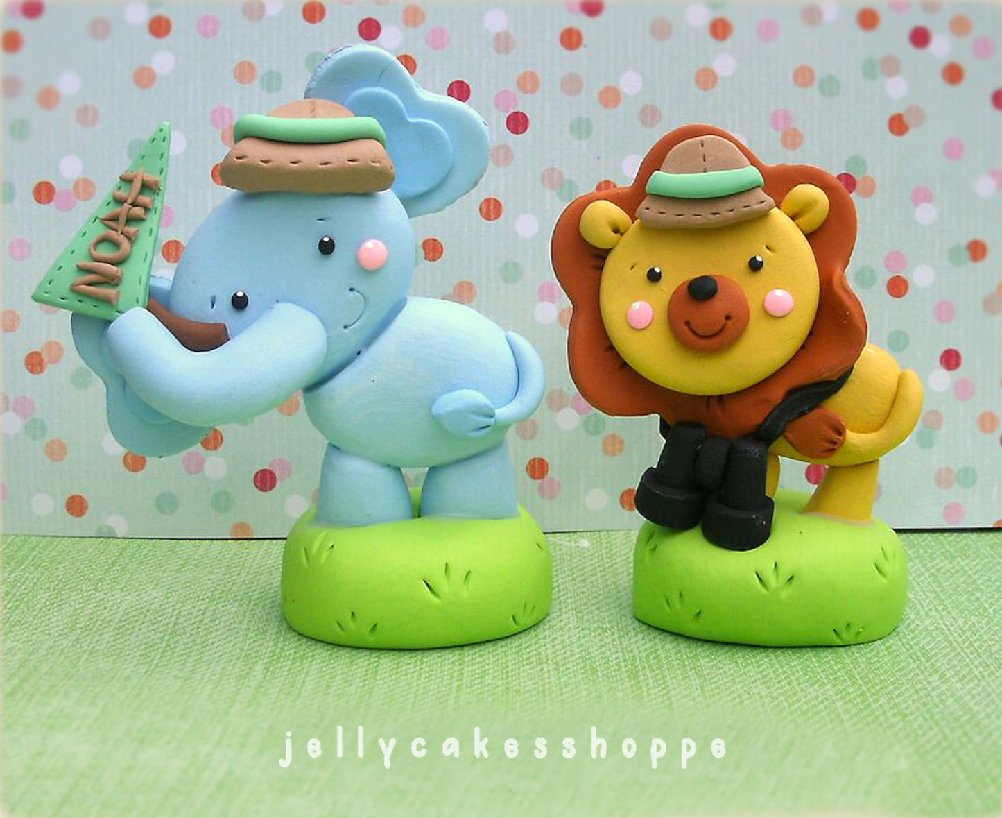 Safari Animals Cake Toppers