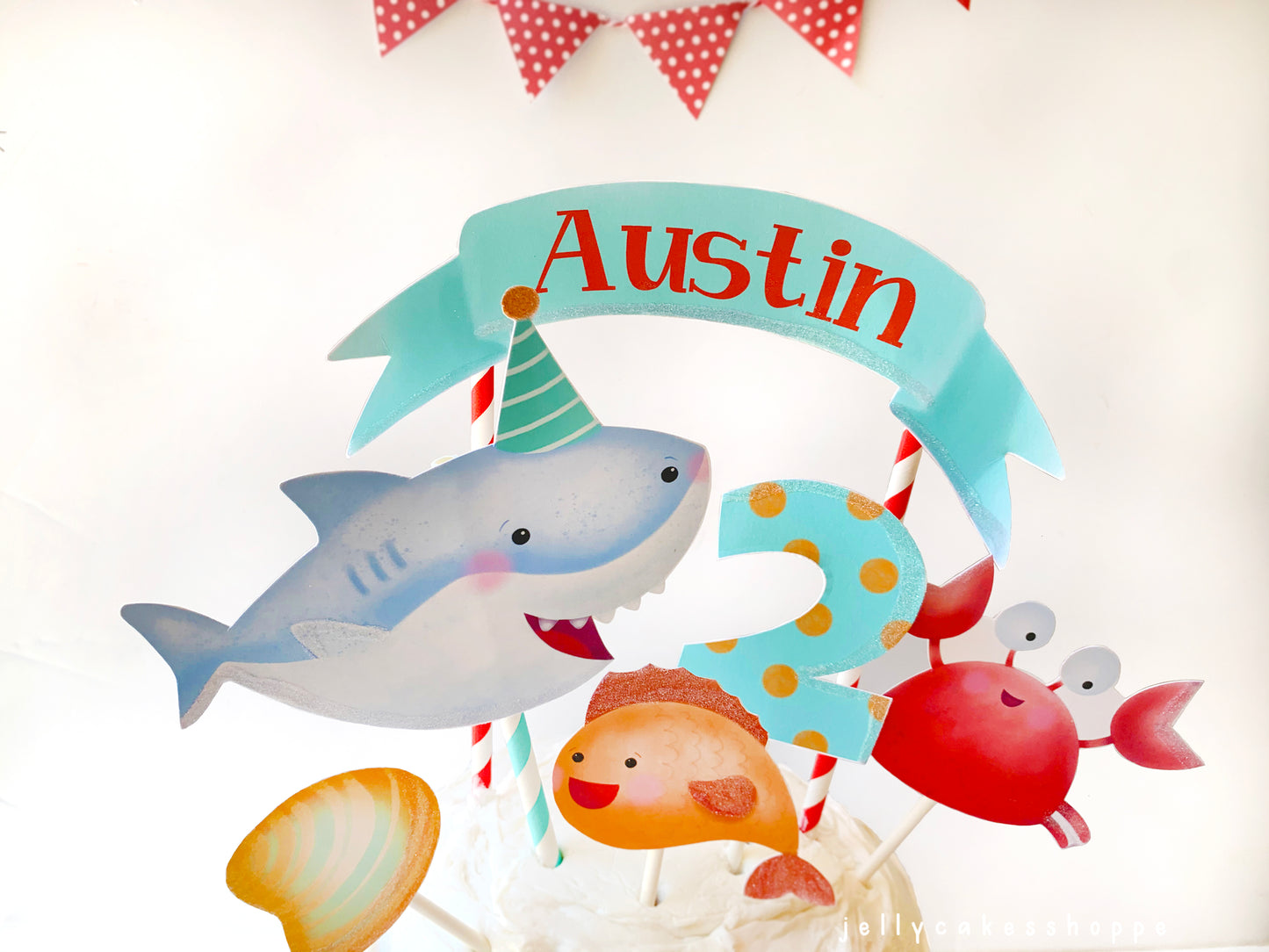 Shark Birthday Cake Decorations