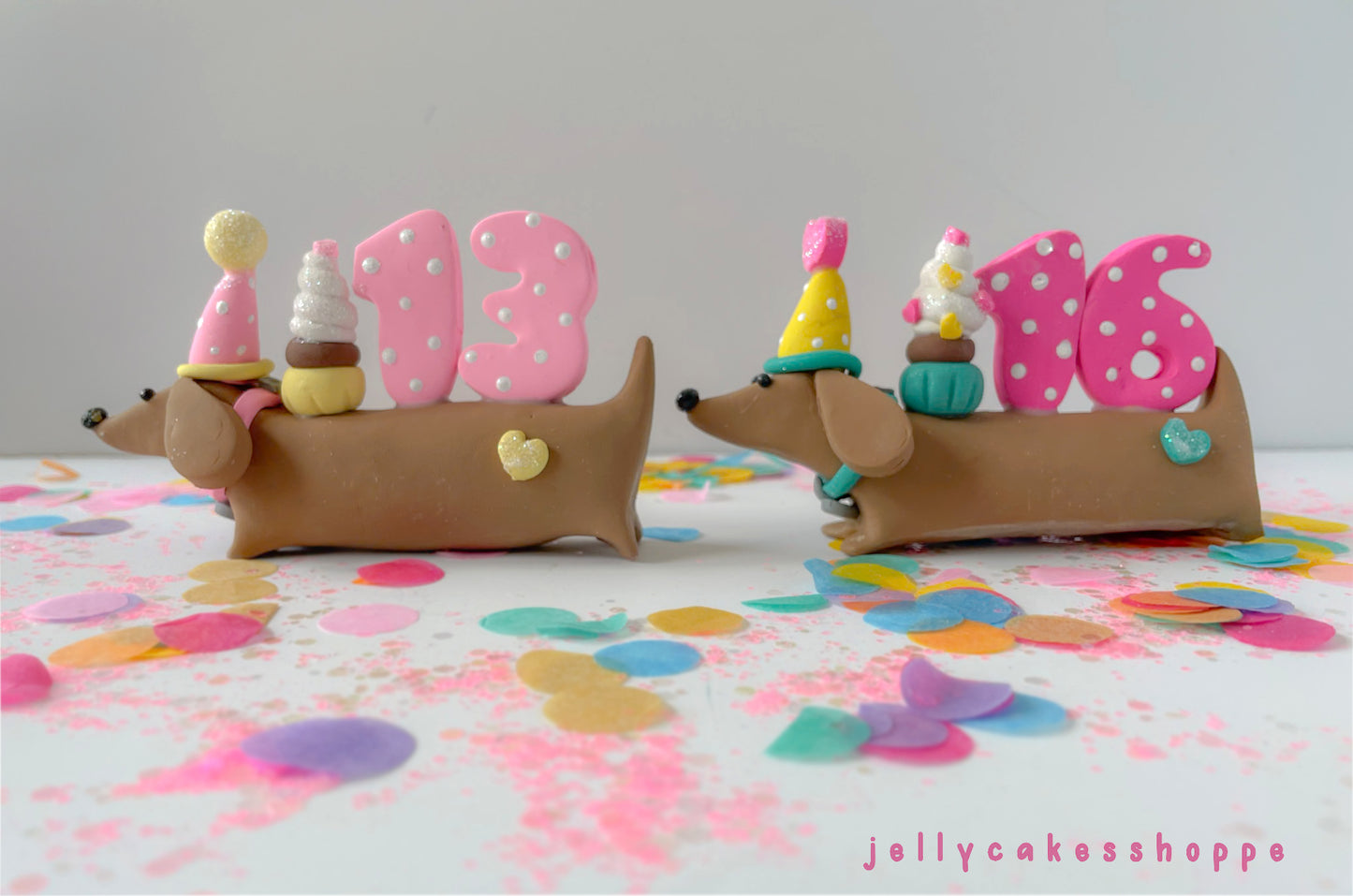 Dachshund Cake Topper, A Weenie Bit Older Birthday Party