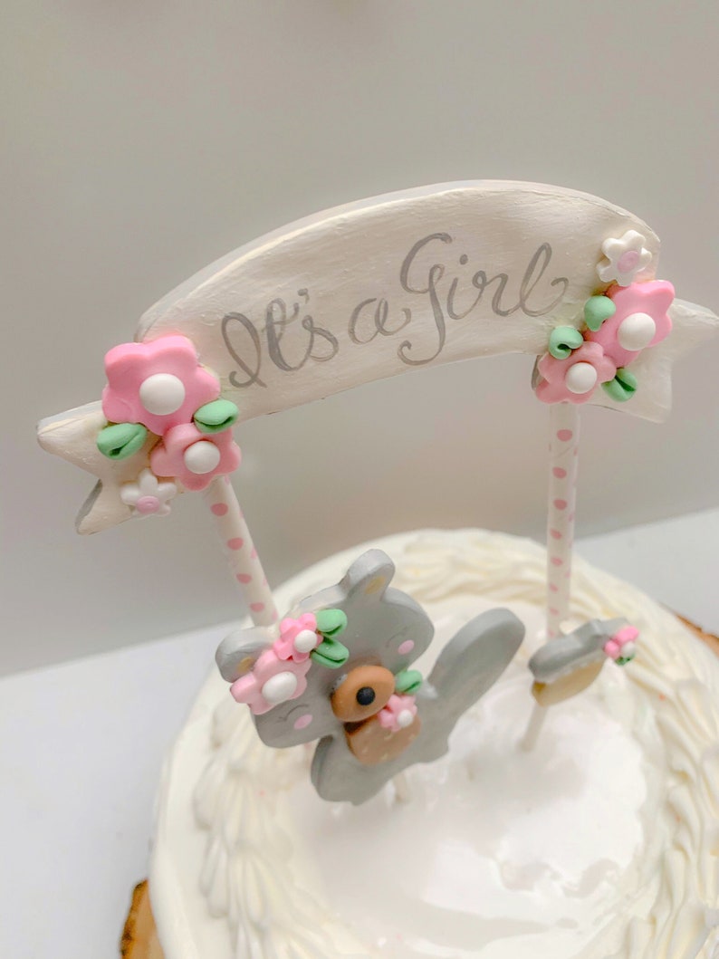 Woodland Baby Shower Cake Topper for Girl