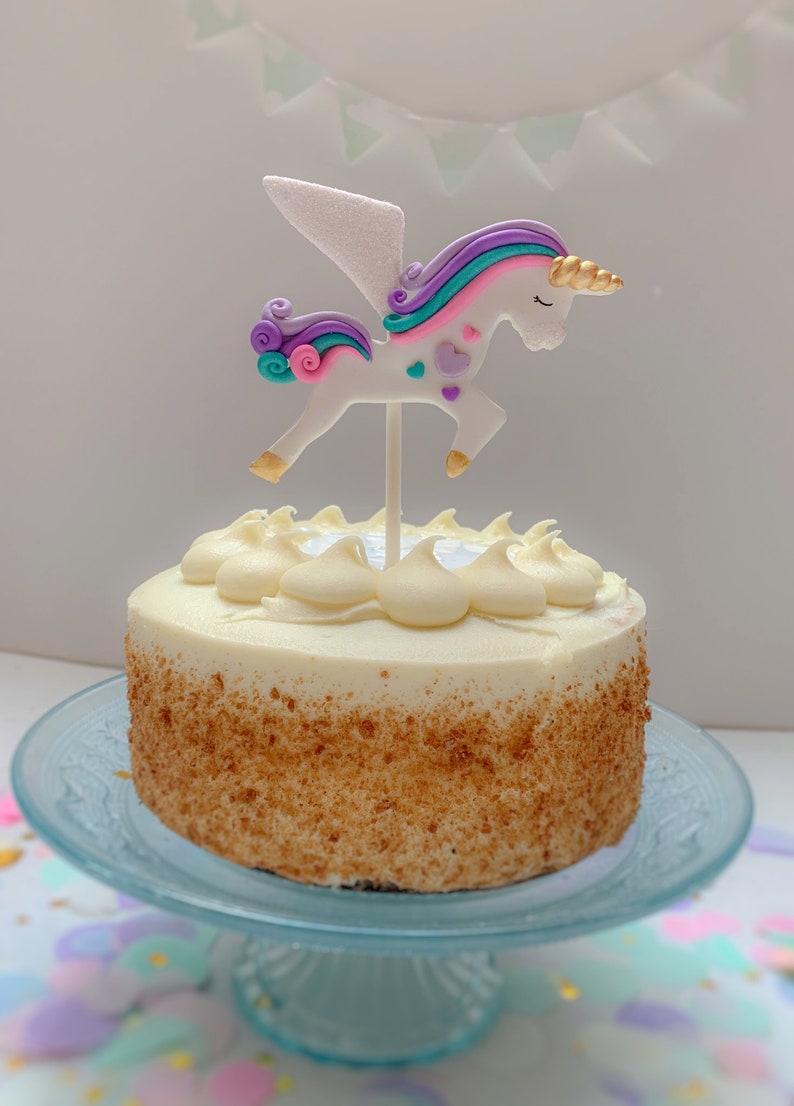 PRECUT Mythical Creature Pegasus 12 Edible Cupcake Toppers Decorations  Birthday | eBay